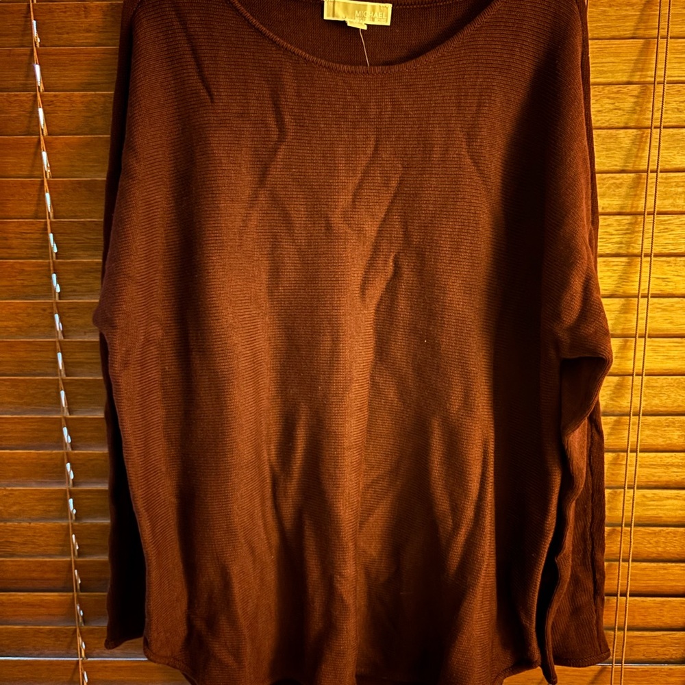 Michael Kors Burgundy Knit Top